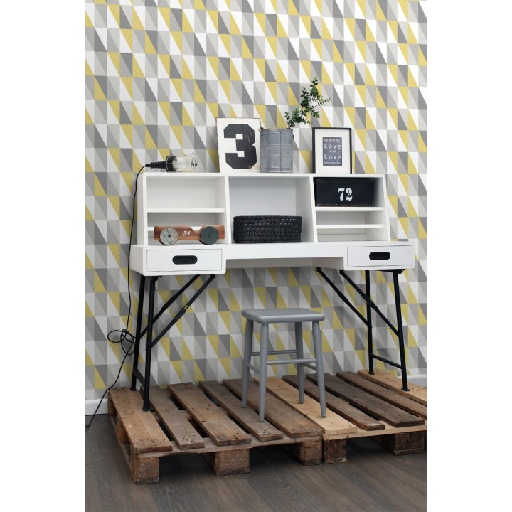 Papel pintado geométrico triángulos de colores - Metrix Evolution 677359