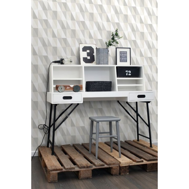 Papel pintado geométrico triángulos de colores - Metrix Evolution 677360