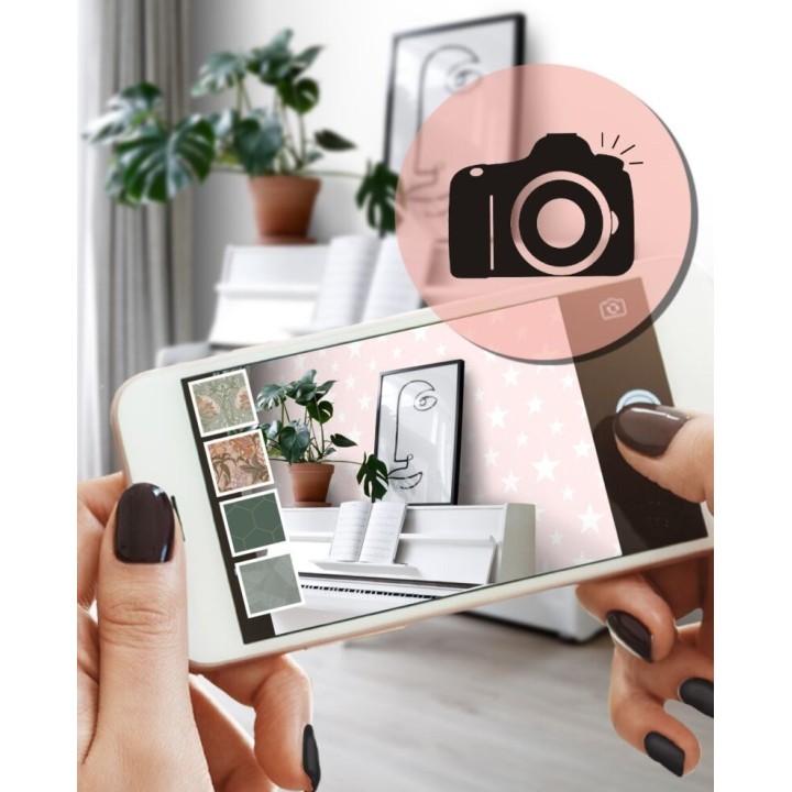 Papel pintado estrellas infantiles - Lucky Planet 677369