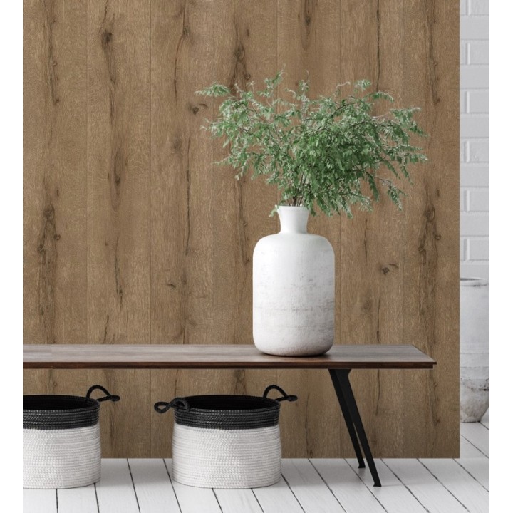 Papel pintado imitación tablas de madera rústica - Coimbra 6021