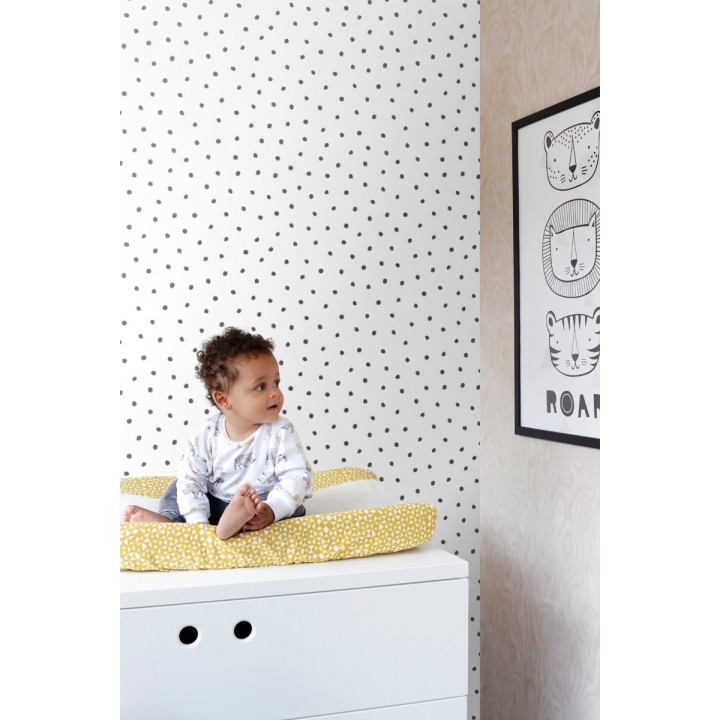 Papel pintado topitos desiguales estilo nórdico - Nordic Fantasy Dots 677372