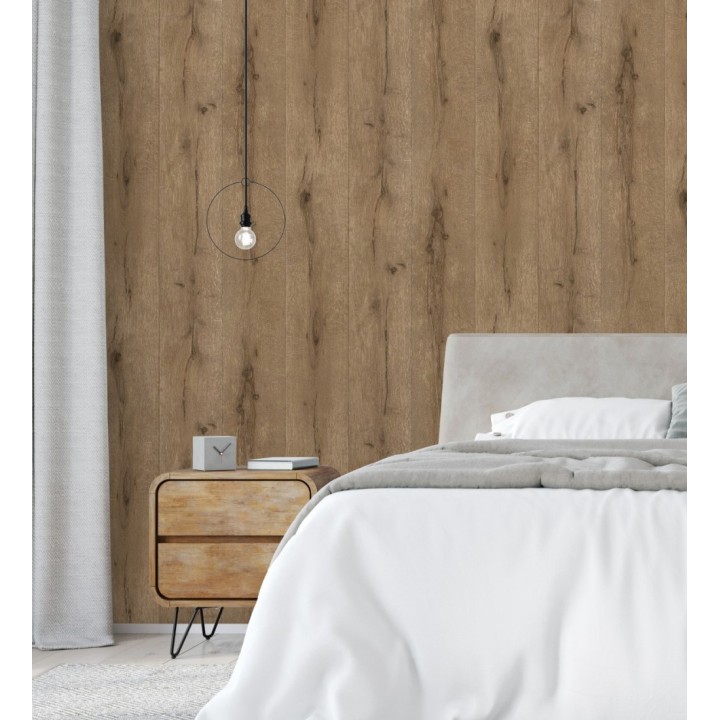 Papel pintado imitación tablas de madera rústica - Coimbra 6021