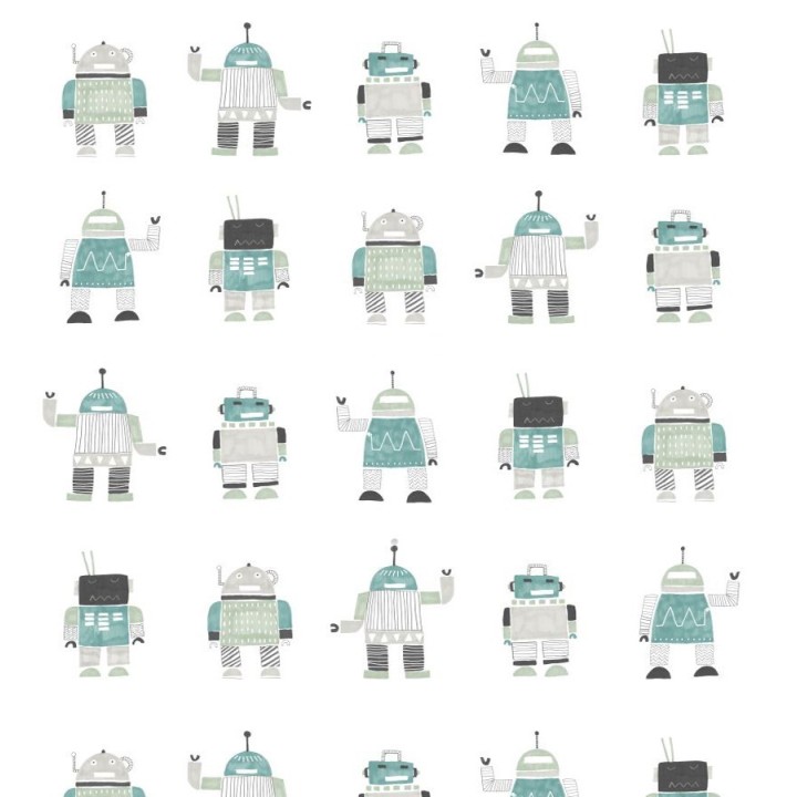 Papel pintado robots infantiles - Strange Friends 677376