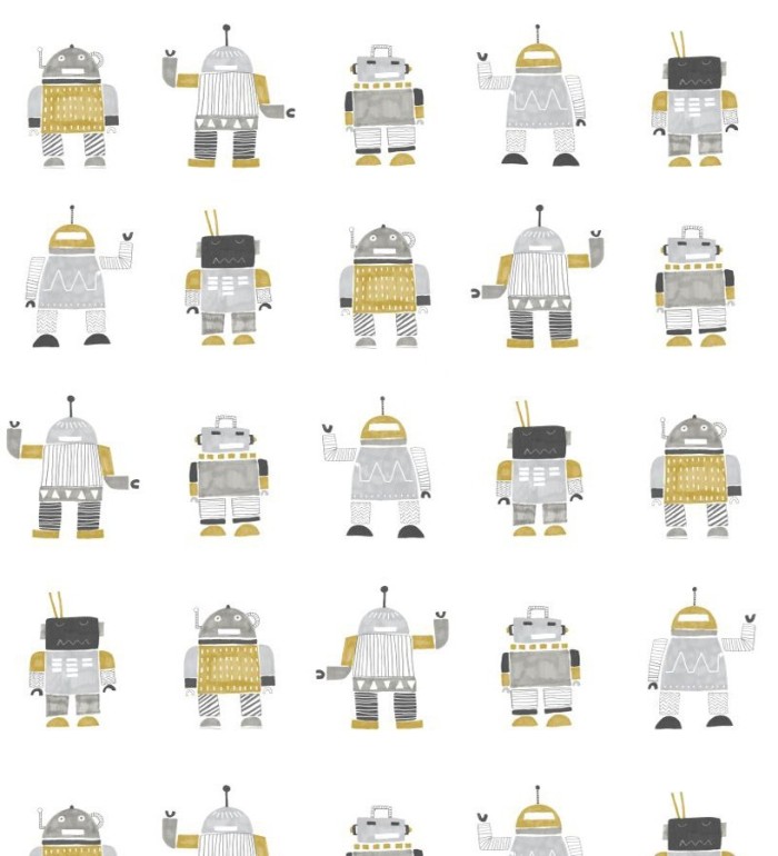 Papel pintado robots infantiles - Strange Friends 677378