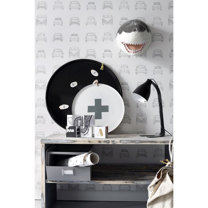 Papel pintado dibujo de coches antiguos - Road Kings 677379