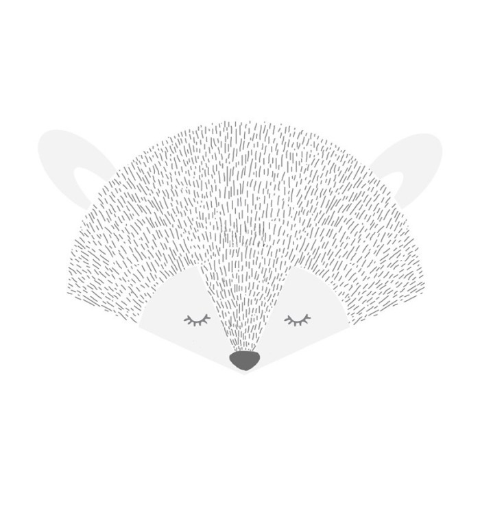 Papel pintado infantil de zorro - Sleepy Friend 677384