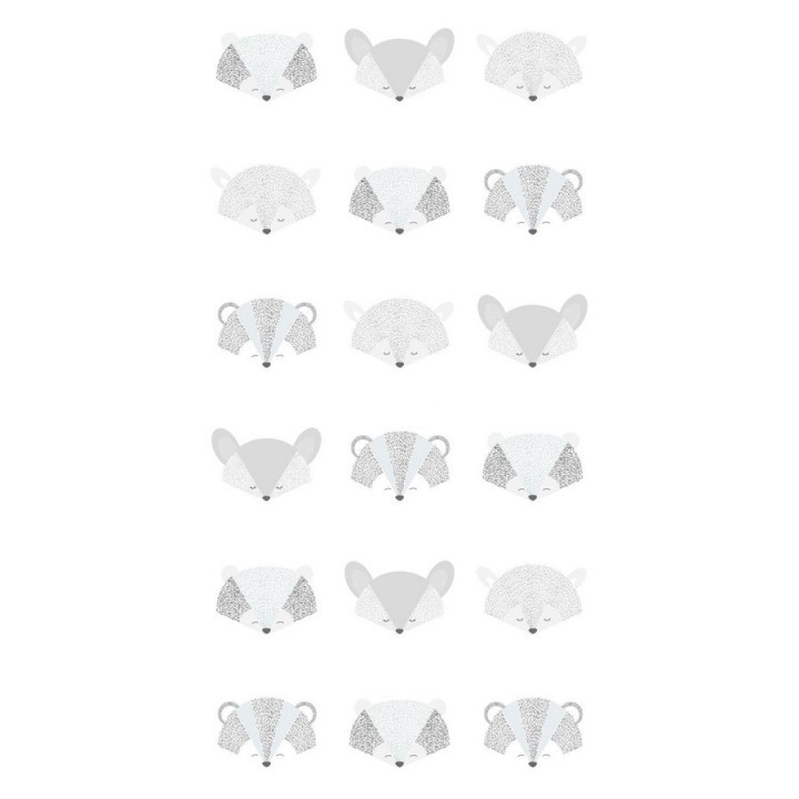 Papel pintado infantil de zorro - Sleepy Friend 677384