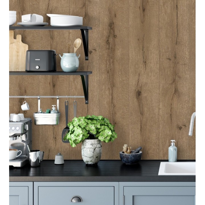 Papel pintado imitación tablas de madera rústica - Coimbra 6021