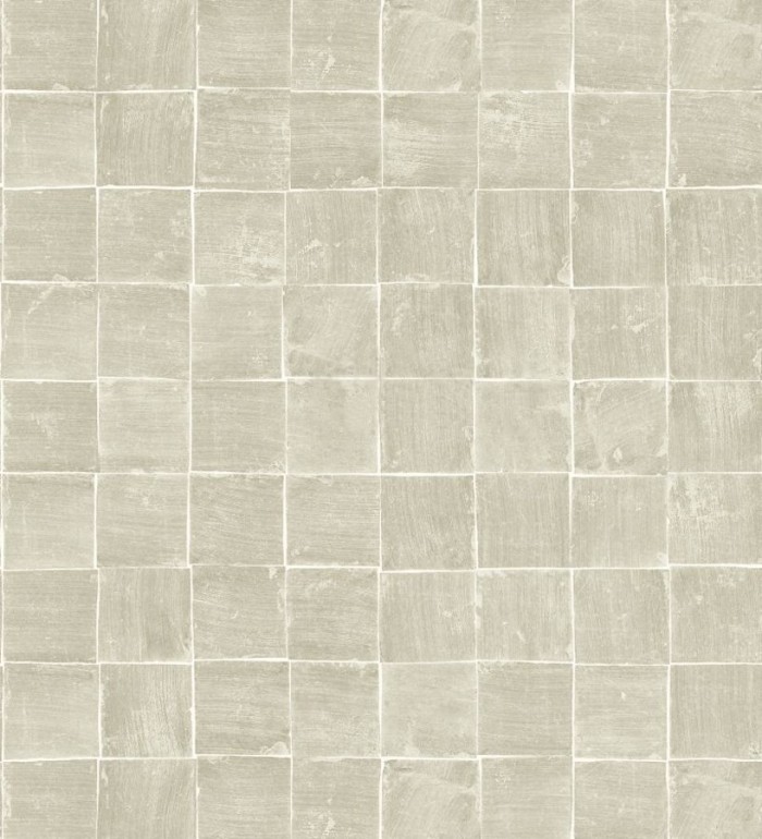 Papel pintado mosaico de azulejos pequeños desgastados - Nordic Mosaic 677414