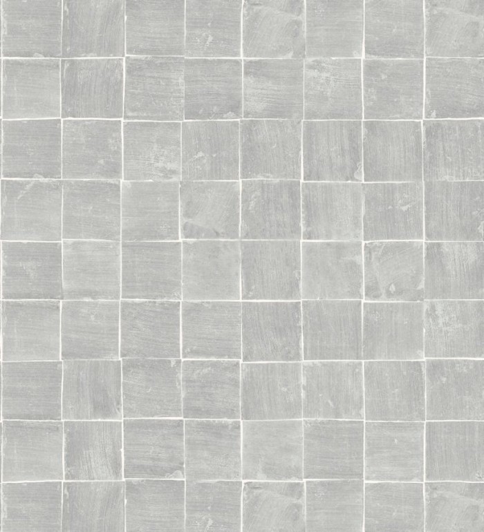 Papel pintado mosaico de azulejos pequeños desgastados - Nordic Mosaic 677415