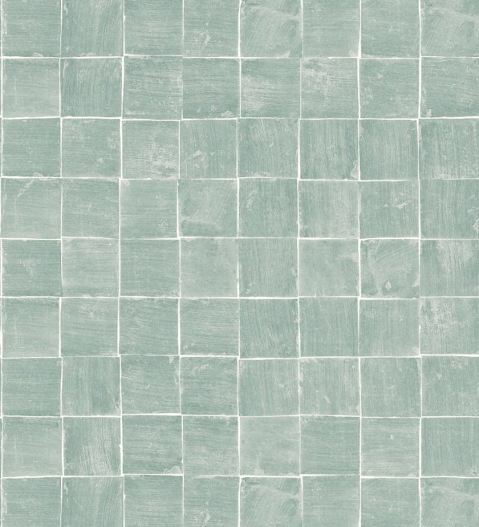 Papel pintado mosaico de azulejos pequeños desgastados - Nordic Mosaic 677416