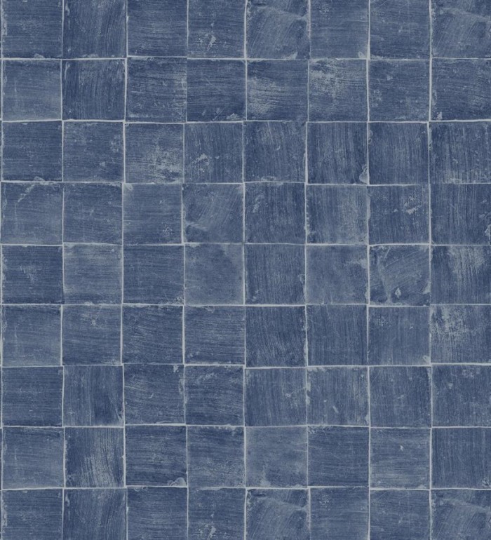 Papel pintado mosaico de azulejos pequeños desgastados - Nordic Mosaic 677417