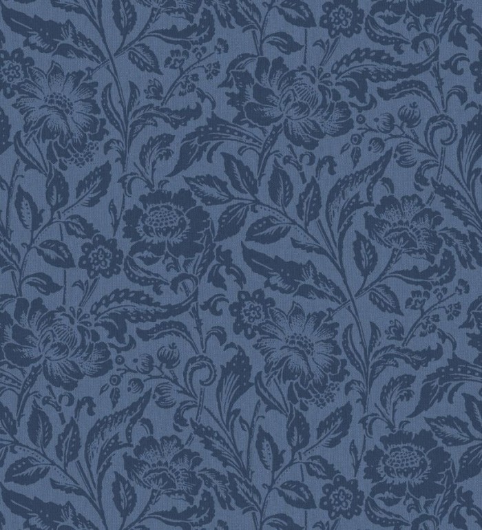 Papel pintado flores tonos azules - Kendra Gardens 677421