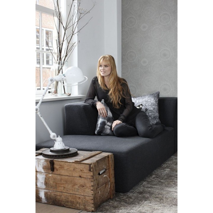 Papel pintado flores grandes modernas tonos grises - Jaiden Flowers 677424