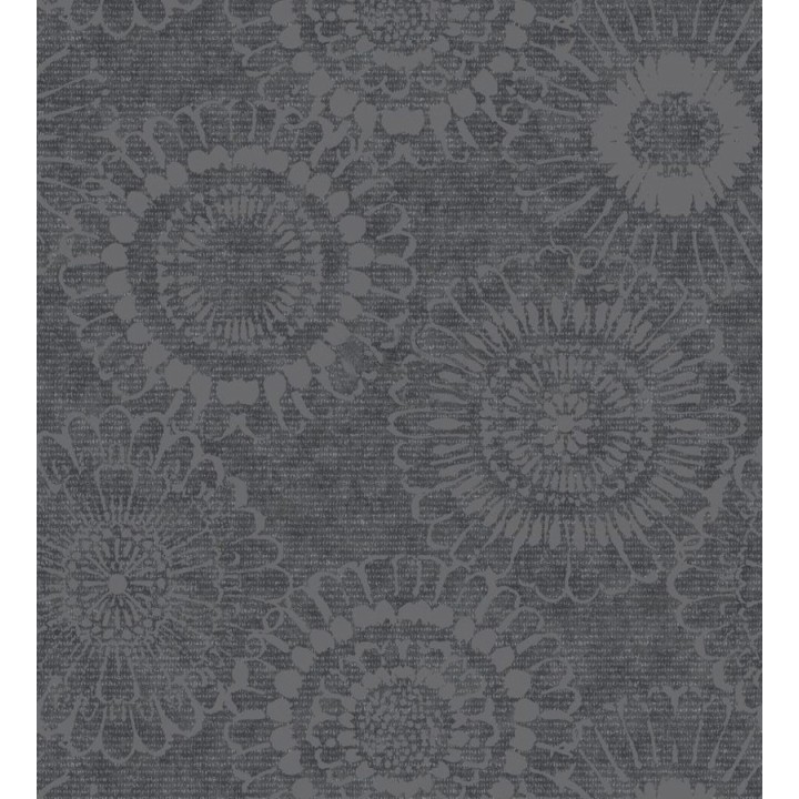 Papel pintado Papel pintado flores grandes modernas tonos grises - Jaiden Flowers 677426
