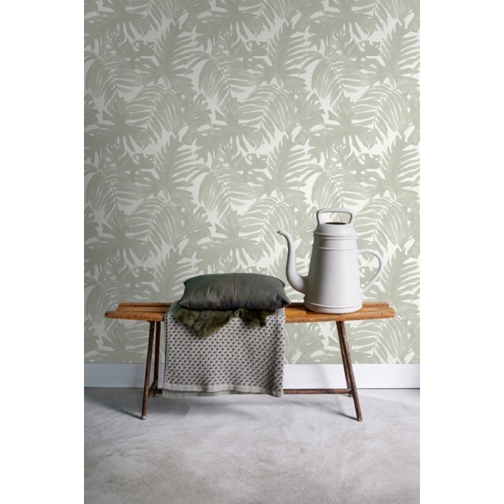 Papel pintado hojas de palmera estilo tropical - Oasis Garden 679032