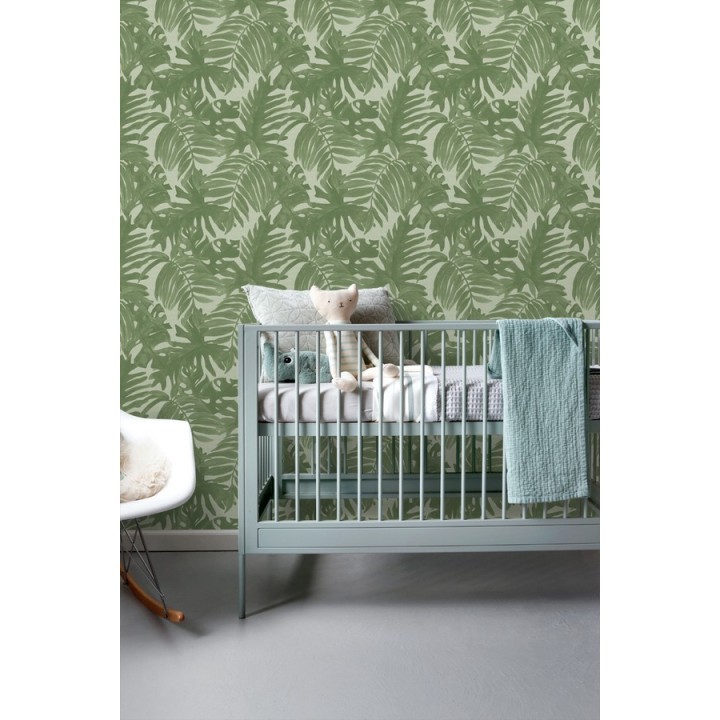 Papel pintado hojas de palmera estilo tropical - Oasis Garden 679033