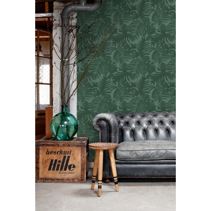 Papel pintado hojas de palmera estilo tropical - Oasis Garden 679034