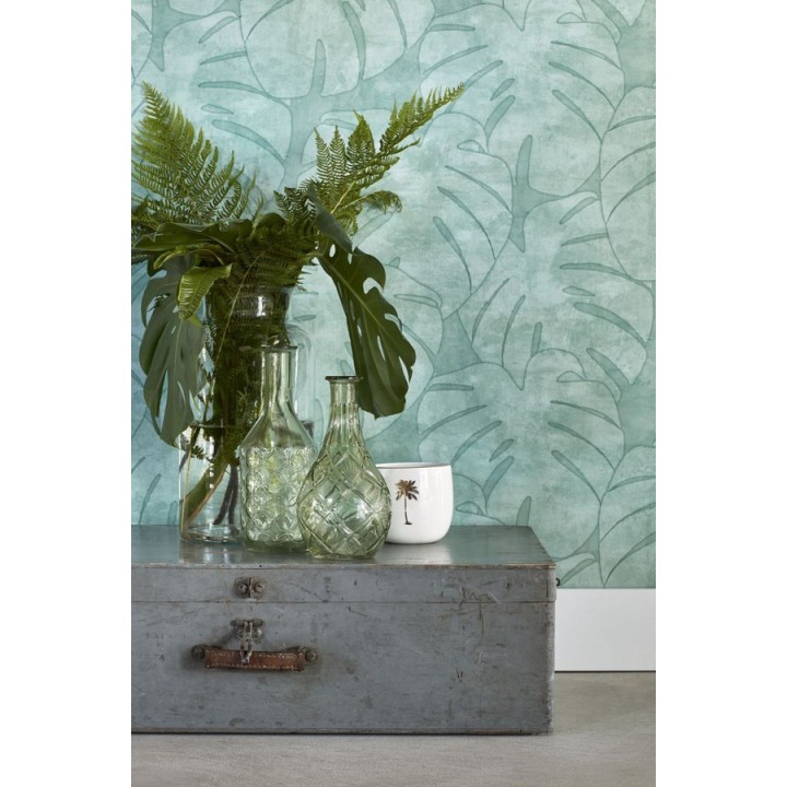 Papel pintado hojas tropicales - Bora Bora 679046
