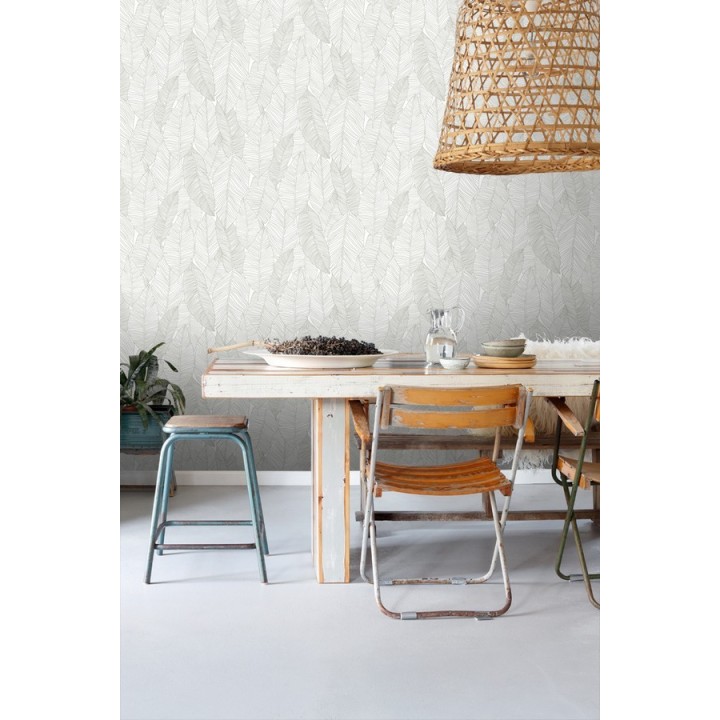 Papel pintado hojas modernas estilo tropical - Manila Tropical 679052