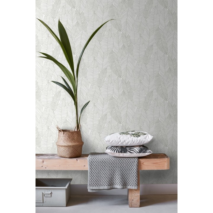 Papel pintado hojas modernas estilo tropical - Manila Tropical 679052