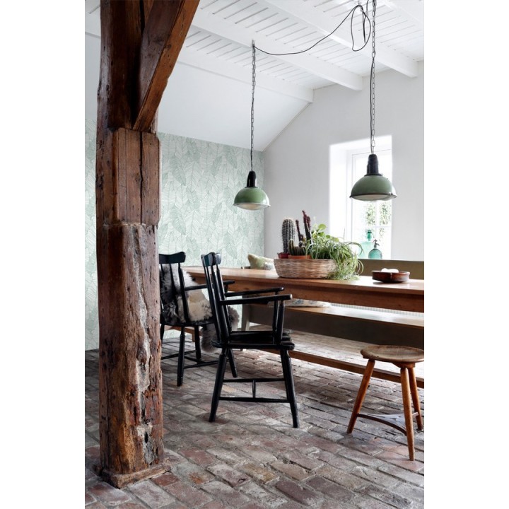 Papel pintado hojas modernas estilo tropical - Manila Tropical 679053