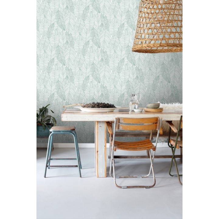 Papel pintado hojas modernas estilo tropical - Manila Tropical 679053