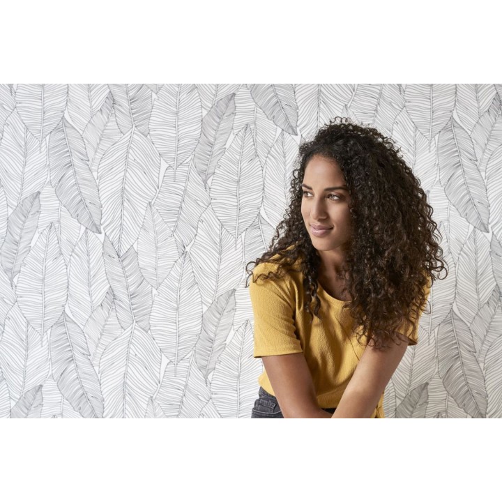 Papel pintado hojas modernas estilo tropical - Manila Tropical 679054