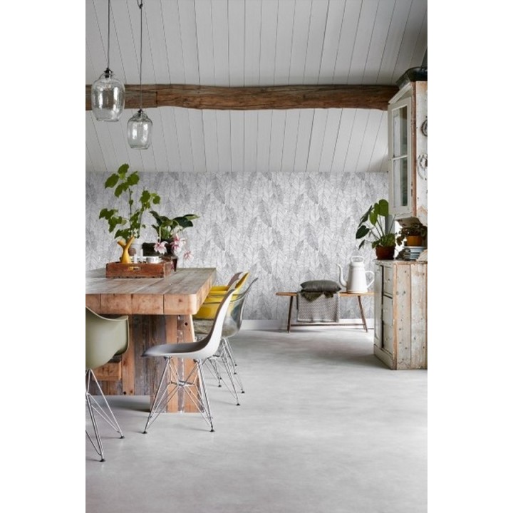 Papel pintado hojas modernas estilo tropical - Manila Tropical 679054