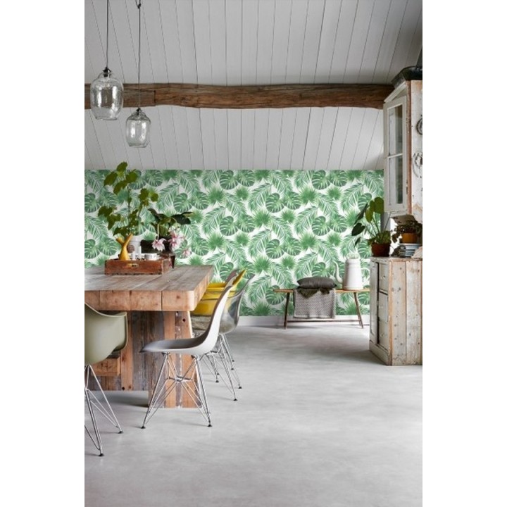 Papel pintado hojas tropicales - Bahamas Island 679056