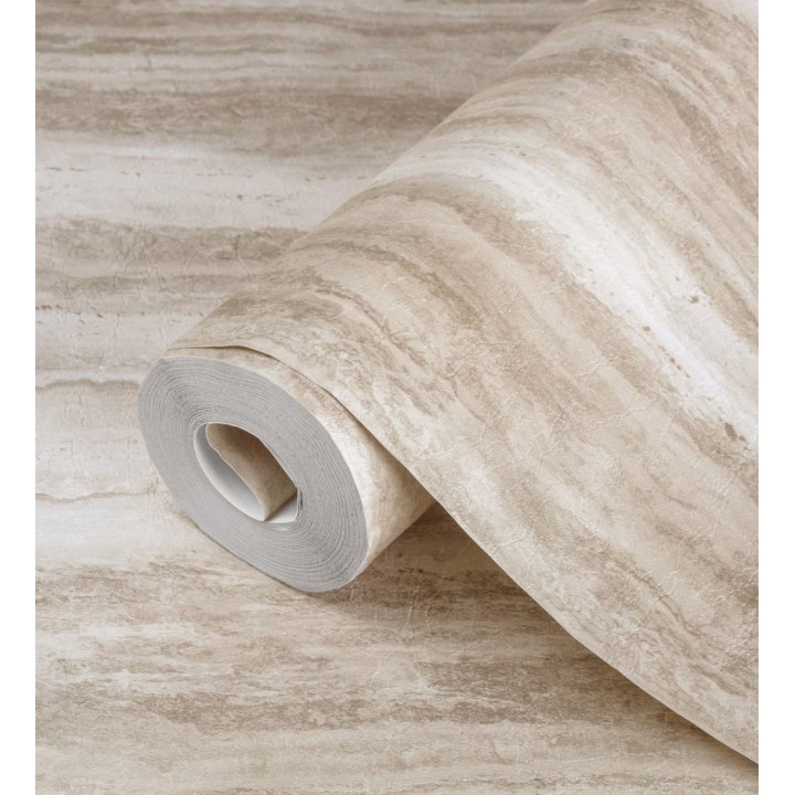 Papel pintado efecto mármol tonos beige y marrones - Siracusa Marble 679097