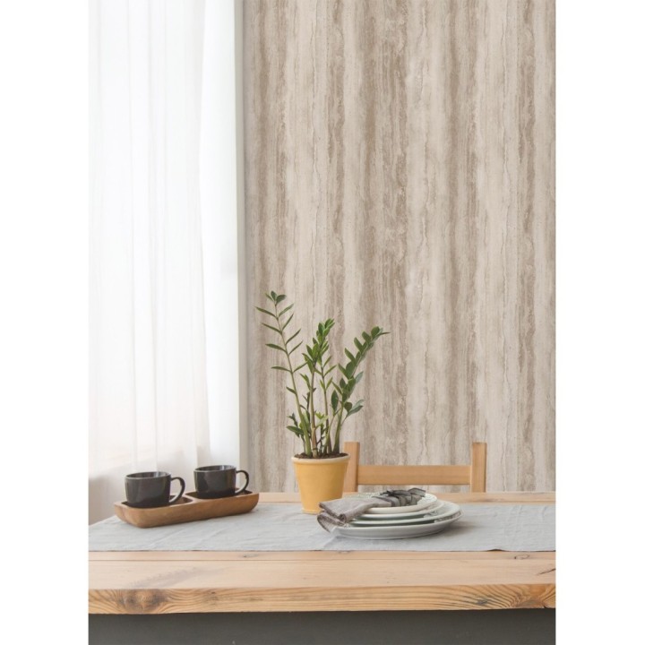 Papel pintado efecto mármol tonos beige y marrones - Siracusa Marble 679097