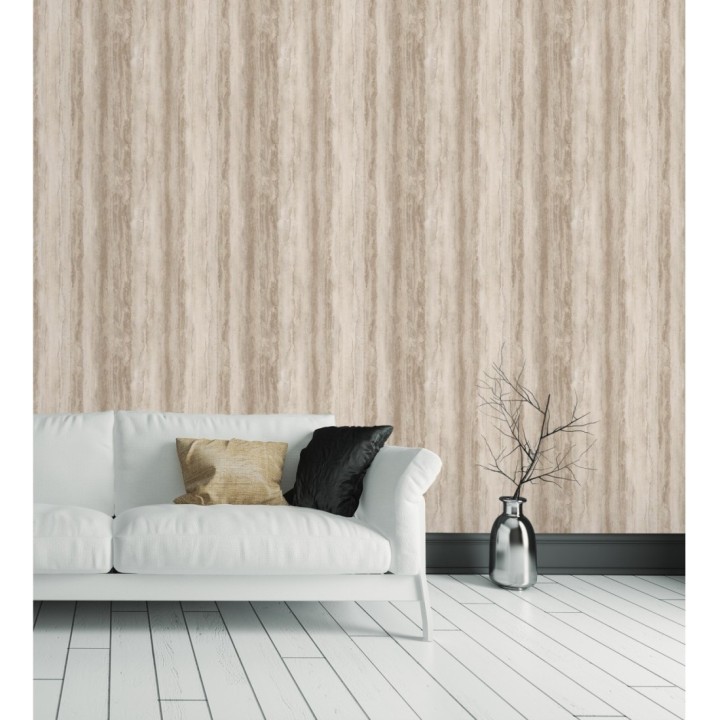 Papel pintado efecto mármol tonos beige y marrones - Siracusa Marble 679097