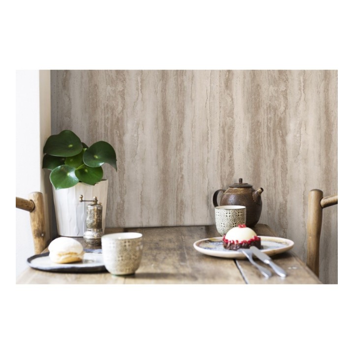 Papel pintado efecto mármol tonos beige y marrones - Siracusa Marble 679097