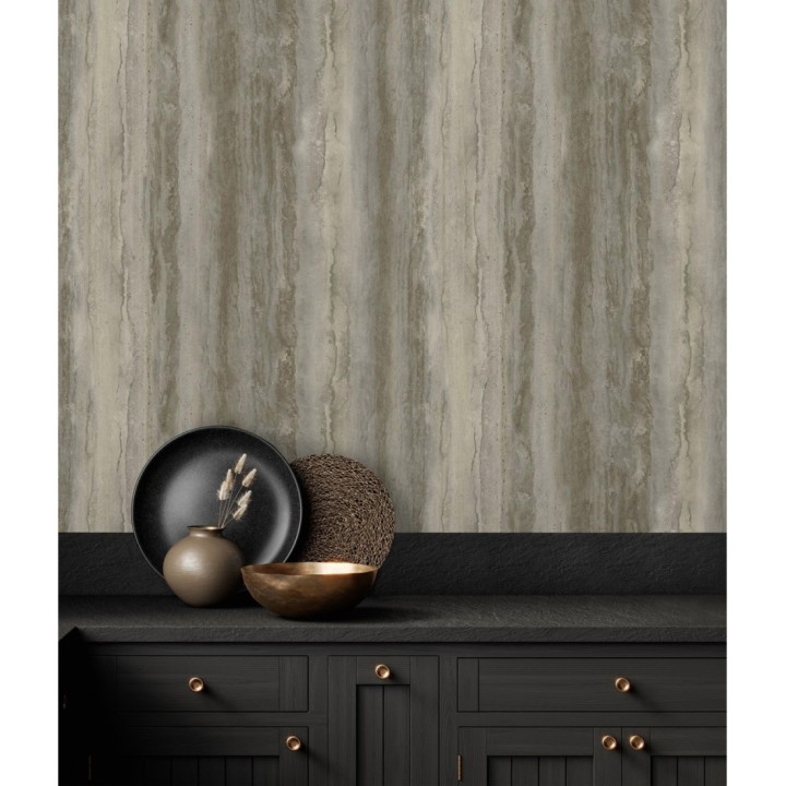 Papel pintado efecto mármol tonos grises - Siracusa Marble 679098