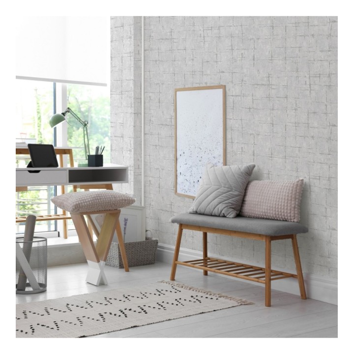 Papel pintado texturizado con toques metalizados - Moma Lines 679145