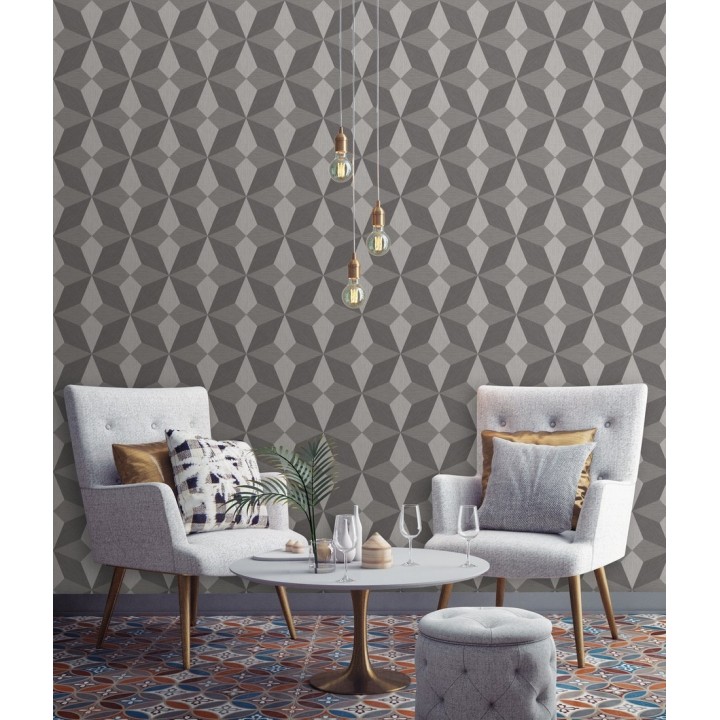 Papel pintado geométrico de estrellas - Star Metrix 679253