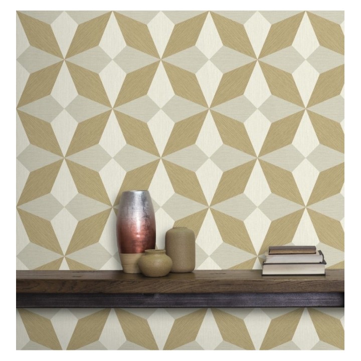 Papel pintado geométrico de estrellas - Star Metrix 679255