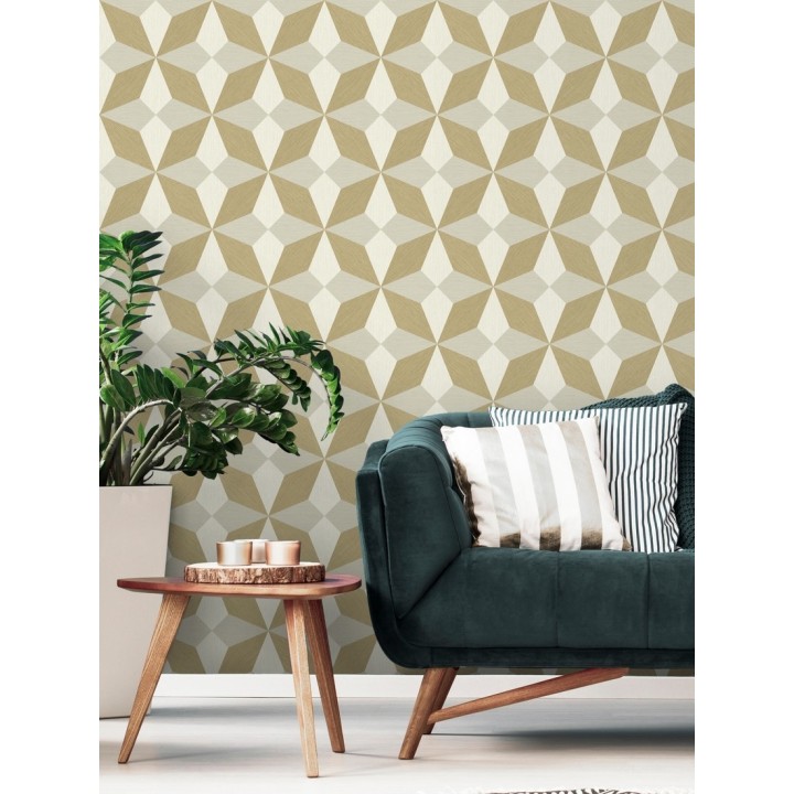 Papel pintado geométrico de estrellas - Star Metrix 679255