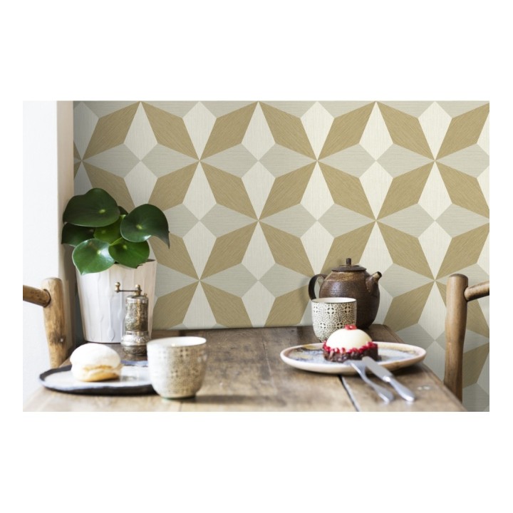 Papel pintado geométrico de estrellas - Star Metrix 679255