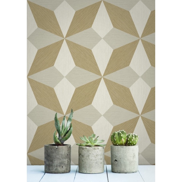 Papel pintado geométrico de estrellas - Star Metrix 679255