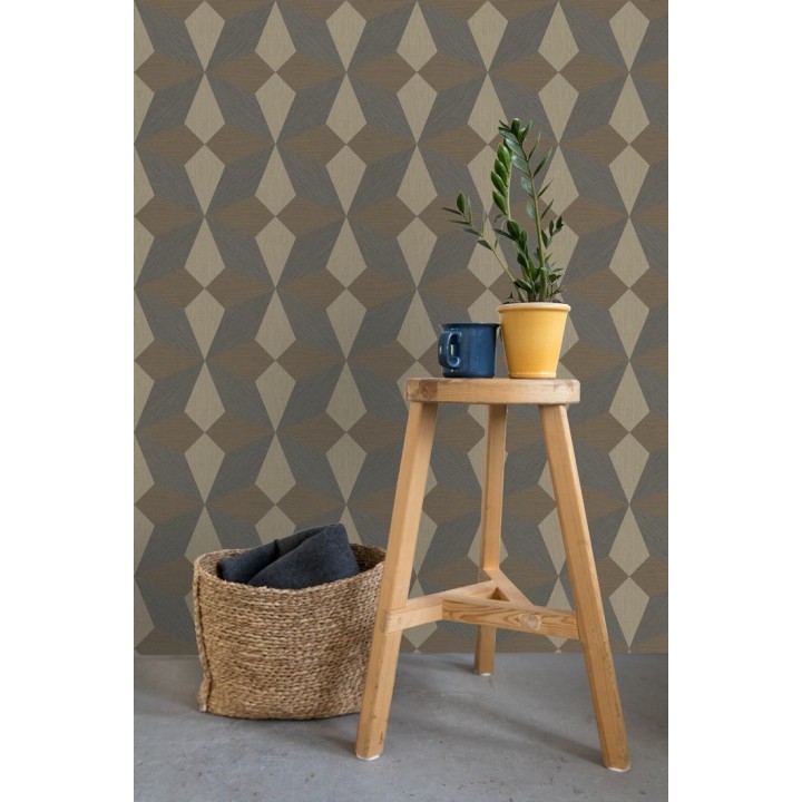 Papel pintado geométrico de estrellas - Star Metrix 679256