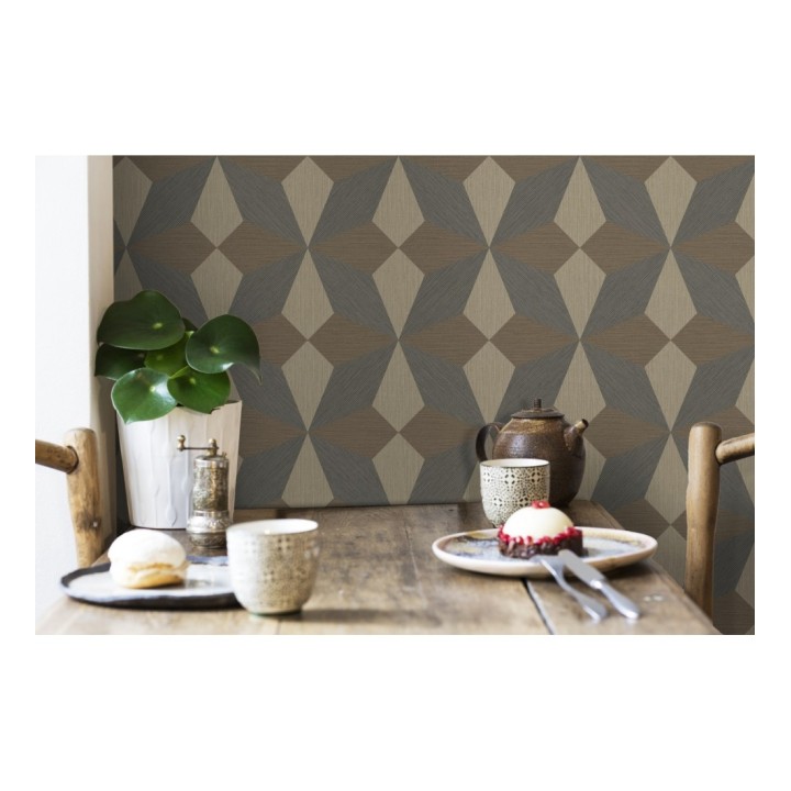 Papel pintado geométrico de estrellas - Star Metrix 679256