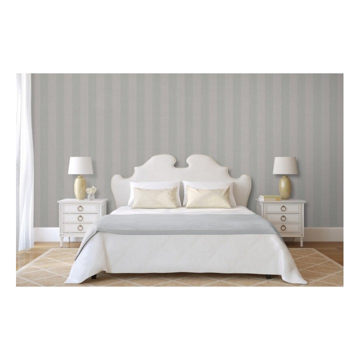 Papel pintado rayas tonos grises - Raya Torino 679258