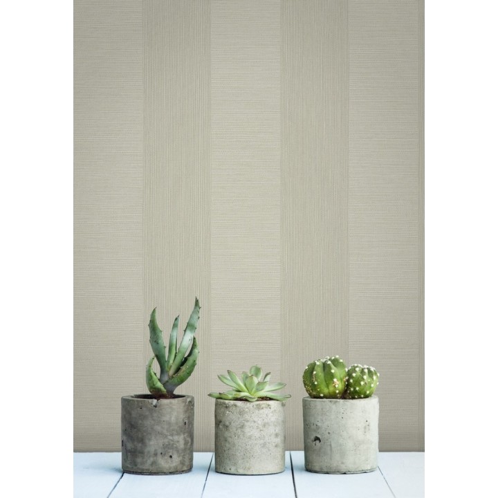 Papel pintado rayas metalizadas tonos crema - Raya Torino 679260