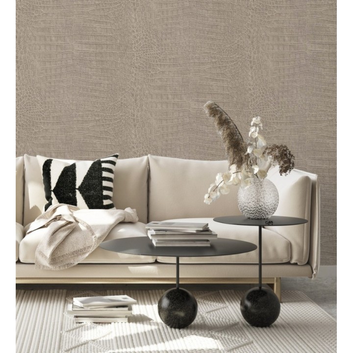 Papel pintado piel de cocodrilo caimán africano - Maseru 6737