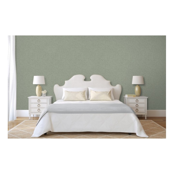 Papel pintado texturizado verde - Preston Stone 679269