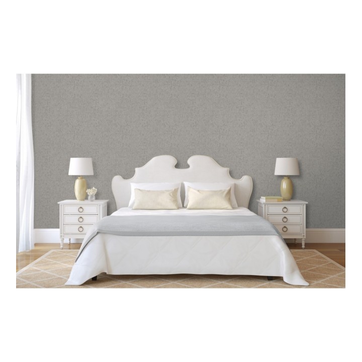 Papel pintado texturizado gris - Preston Stone 679270