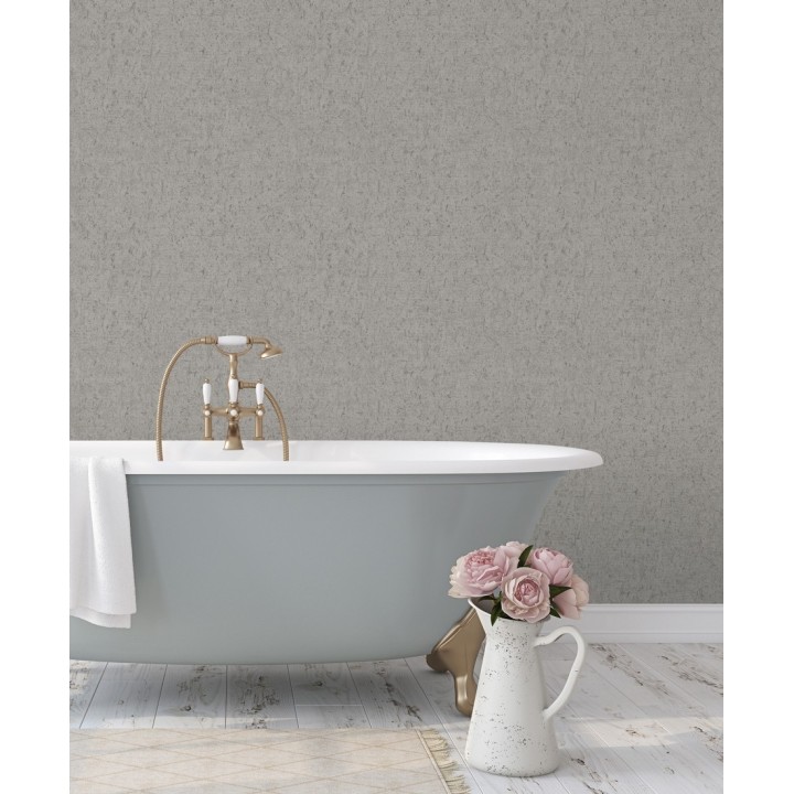 Papel pintado texturizado gris - Preston Stone 679270