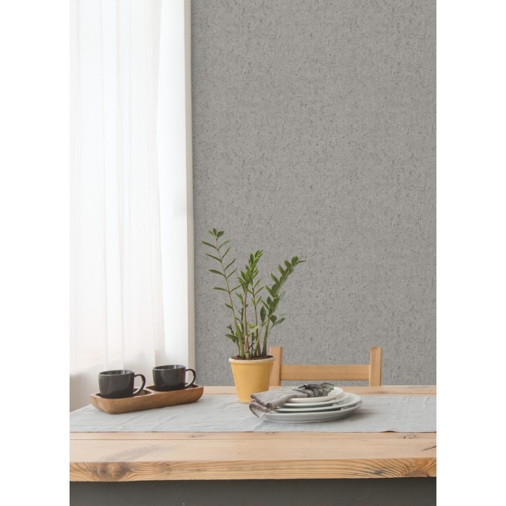 Papel pintado texturizado gris - Preston Stone 679270